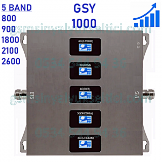 GSY1000 GSM Sinyal Yükseltici (800-900-1800-2100-2600)