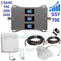 GSY 700 GSM Sinyal Yükseltici (900-2100-2600) 