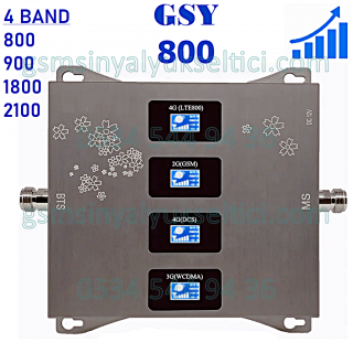 GSY 800 GSM Sinyal Yükseltici (800-900-1800-2100)