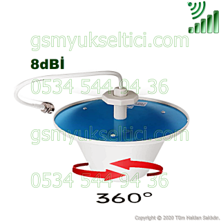 GSM Sinyal Güçlendirici 8dBİ MANTAR ANTEN